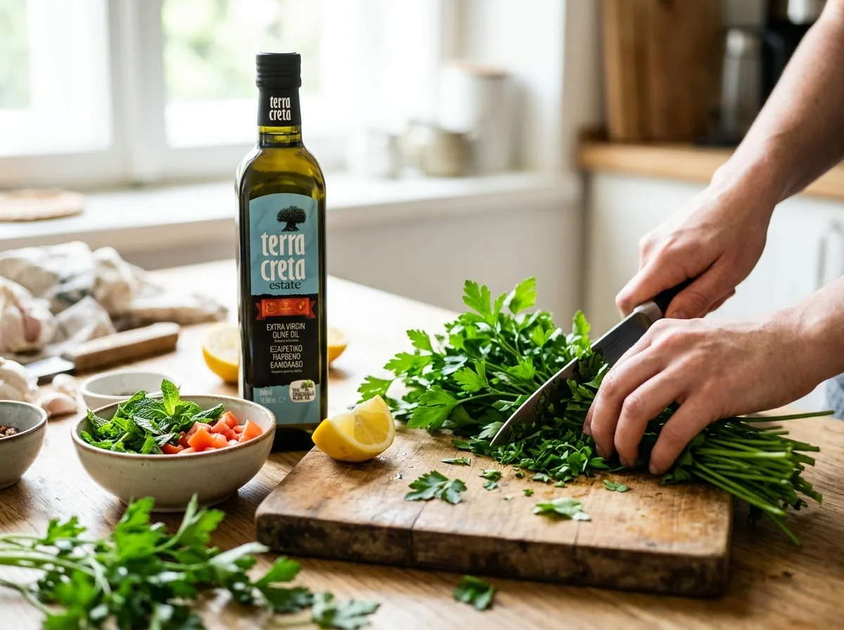 Petržel na tabouleh – jak ji správně nakrájet