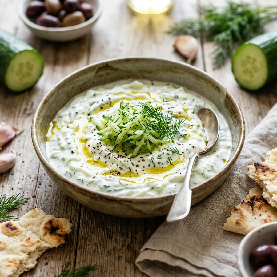 Domácí tzatziki k gyrosu