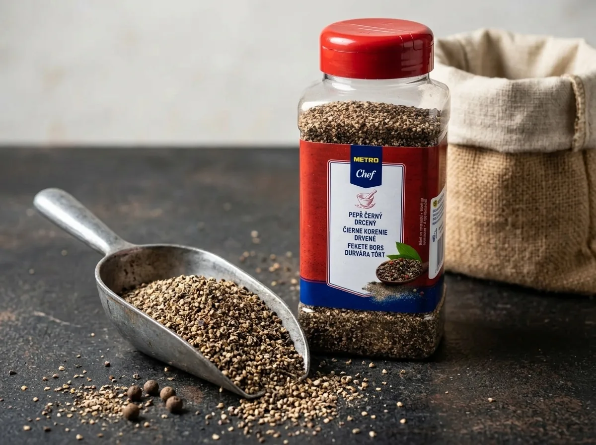 Drcený černý pepř METRO Chef 500 g