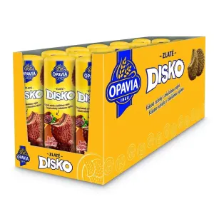Zlaté Disko kakaové sušenky s čokoládovou náplní 169 g