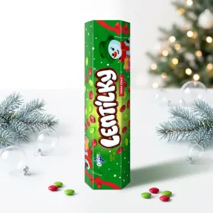 Lentilky Vánoční zelené červené 120 g