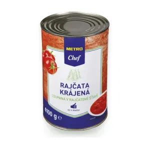 Rajčata loupaná krájená 4100 g