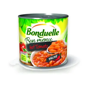 Fazole bílé Hot v rajčatové omáčce 430 g