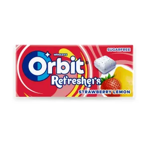 Refresher jahoda citrón žvýkačky 12 x 17,9 g