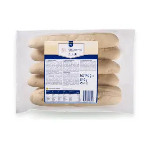 Světlé bagety 6 x 140 g
