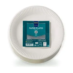 Papírový talíř kulatý 23 cm, 100 ks