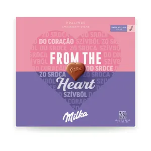 I love Milka Strawberry dezert bonboniéra 110 g