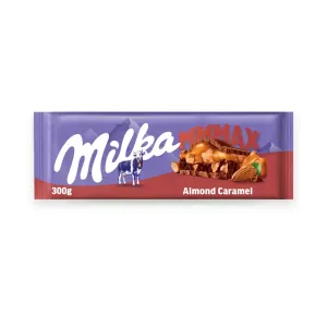 Mmmax Almond Caramel mléčná čokoláda s mandlemi 300 g