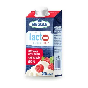 Smetana bezlaktózová 30 % 200 ml