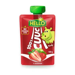 Cuuc jahoda 100 % ovocná kapsička 12 x 100 g