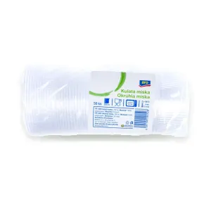 Miska kulatá 200 ml transparentní, 50 ks
