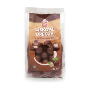 Lískové oříšky v mléčné čokoládě 300 g