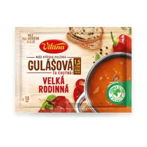 Velká rodinná gulášová polévka 6 porcí 150 g