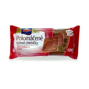 Chlebíčky rýžové s mléčnou čokoládou 100 g