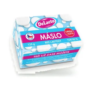 Máslo bez laktózy chlazené 125 g