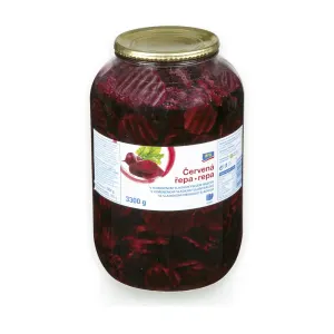 Červená řepa plátky 3300 g