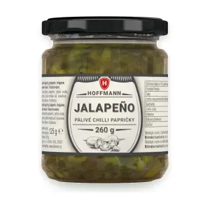 Jalapeňo pálivé chilli papričky 260 g