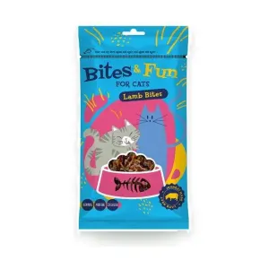 Bites & Fun kousky jehněčí pro kočky 60 g