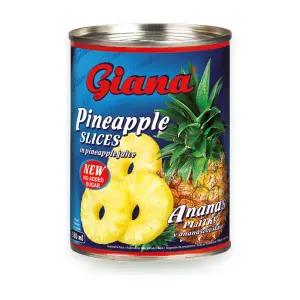 Ananas plátky ve šťávě 580 ml