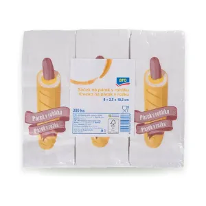 Nepromastitelný sáček na hot-dog 300 ks