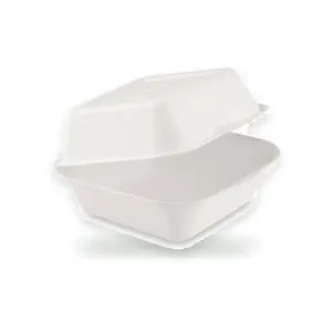 Box na burger z cukrové třtiny 15 × 15 cm, 50 ks