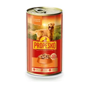 Konzerva pro psy hovězí a kuřecí 1,24 kg