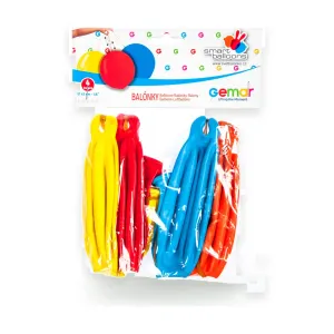 Nafukovací balónky s gumičkou 45 cm 4 ks