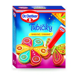 Tubičky barevné ke zdobení 4 barvy 76 g