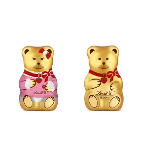 Lindt Teddy Girl & Boy 40 g - čokoládový medvídek