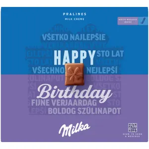 Milka Dezert Pralinky Milk Cream "Happy Birthday" 110 g