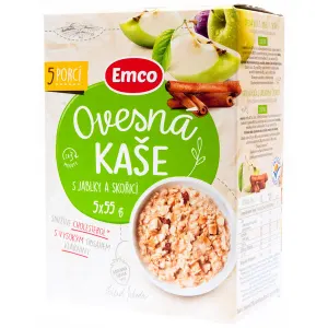 Ovesná kaše s jablkem a skořicí 275 g (5 sáčků)