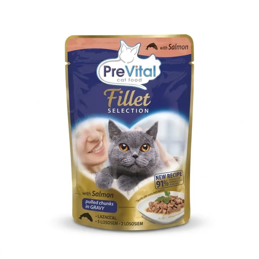 Kapsičky pro kočky losos 28 x 85 g
