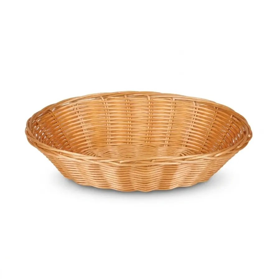 Košík oválný polypropylen 24,5 x 18 cm béžový 3 ks