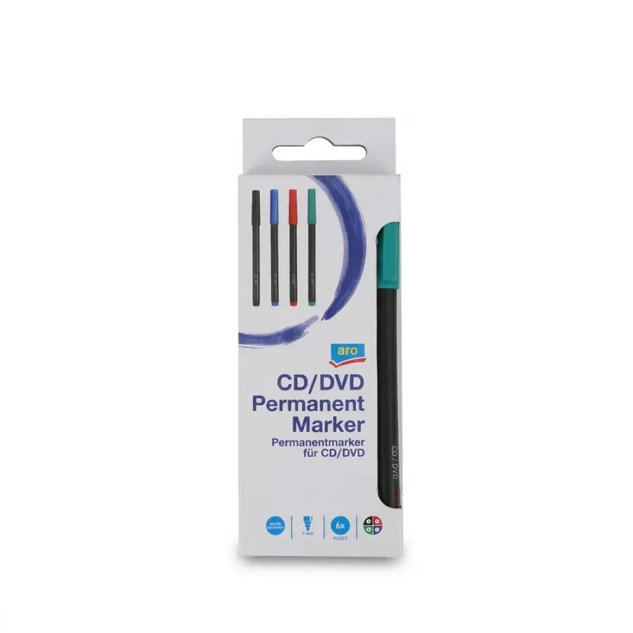 Popisovač na CD permanentní mix 6 ks