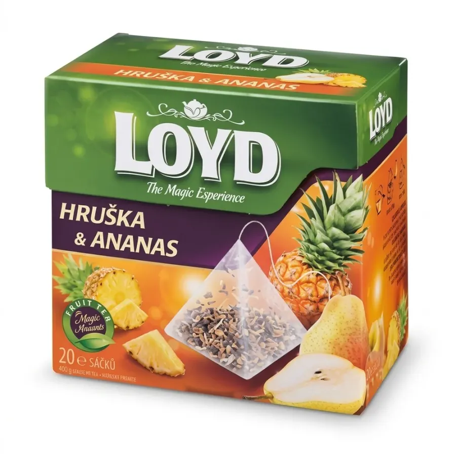 Čaj ananas a hruška pyramidový 20 x 2 g