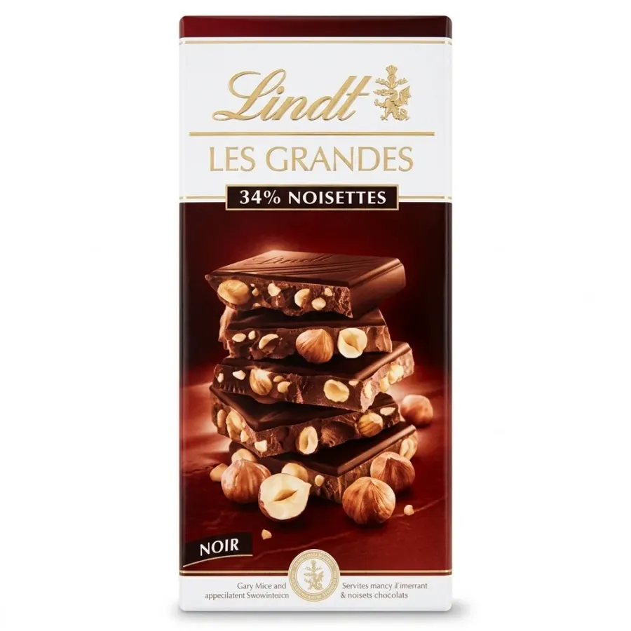 Les Grandes Dark Hazelnut čokoláda 150 g