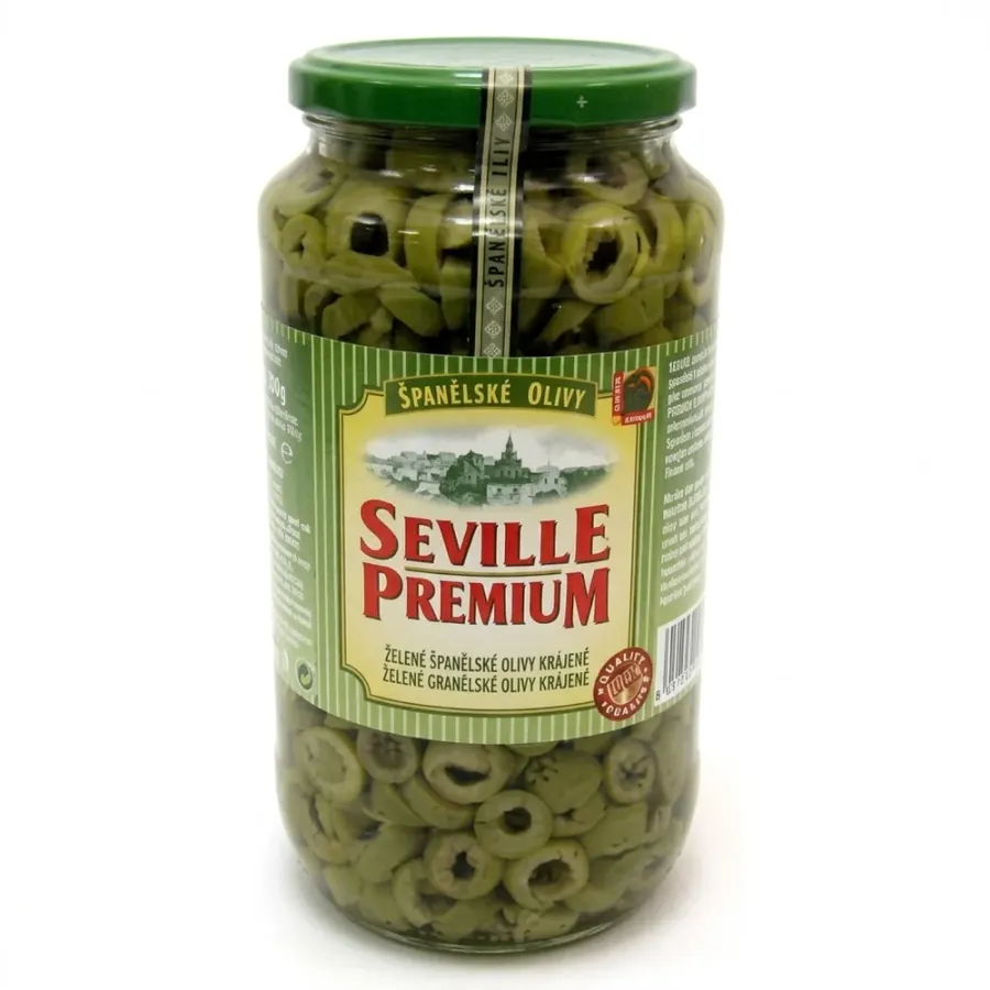 Zelené olivy krájené 935 g