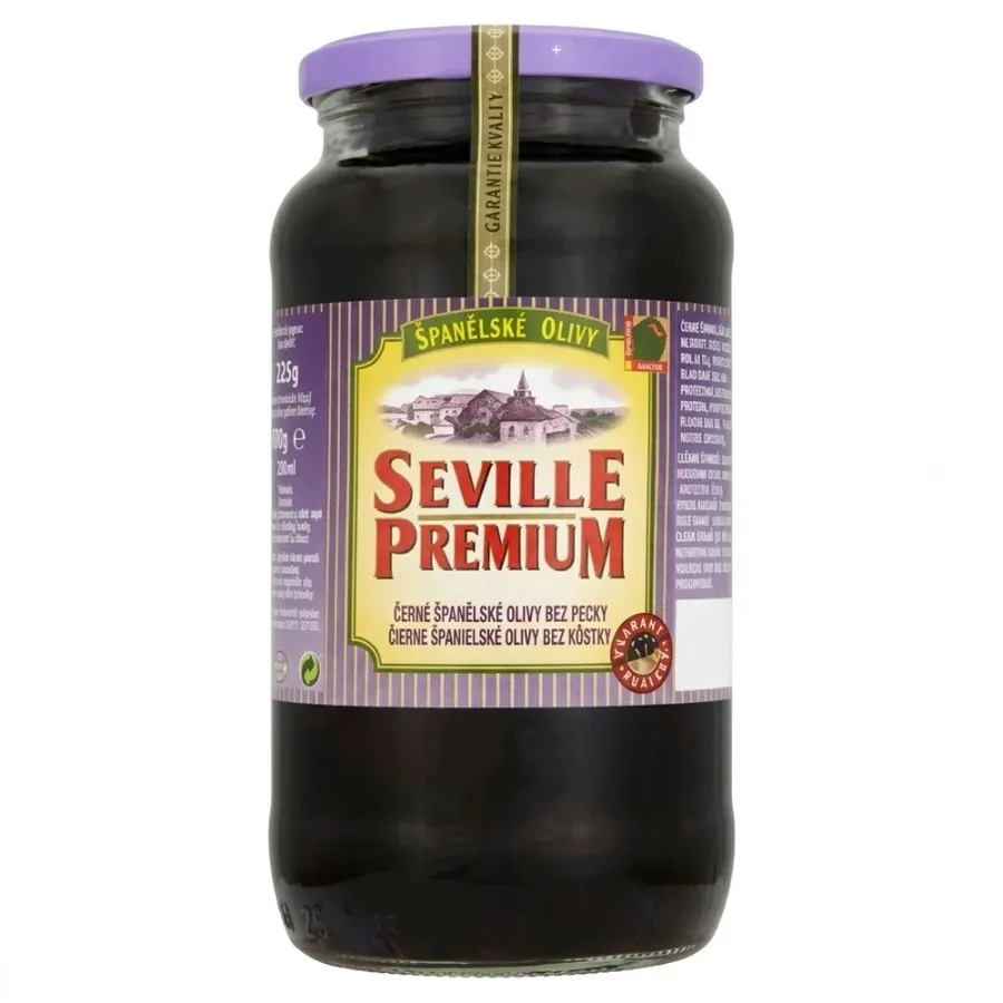 Olivy černé bez pecky 935 g