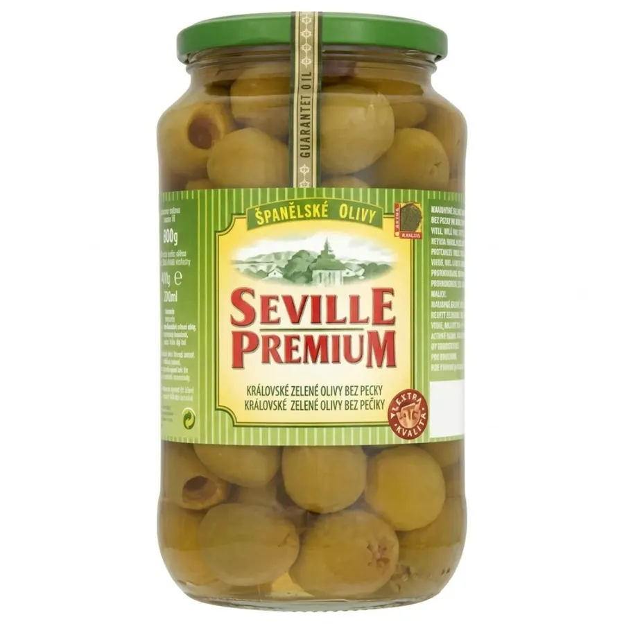 Olivy zelené královské bez pecky 935 g