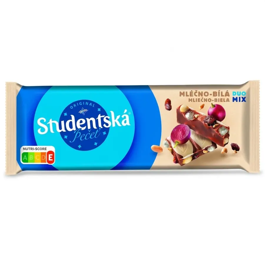 Studentská bílo mléčná čokoláda 90 g