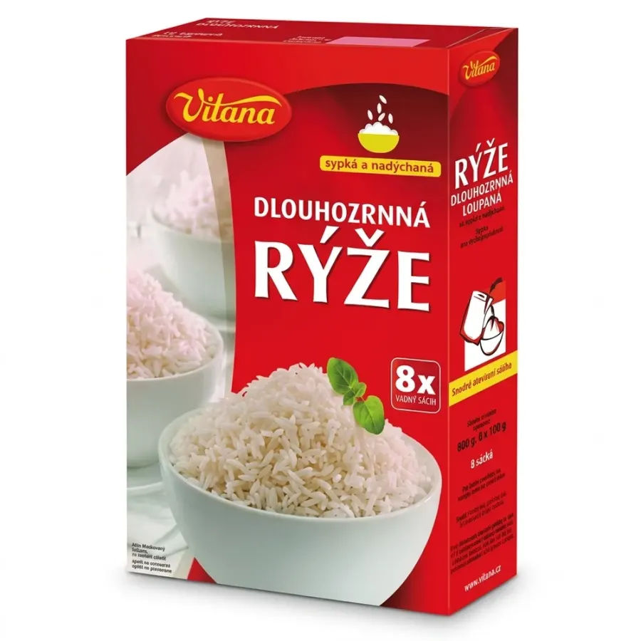 Rýže loupaná ve varných sáčcích 800 g