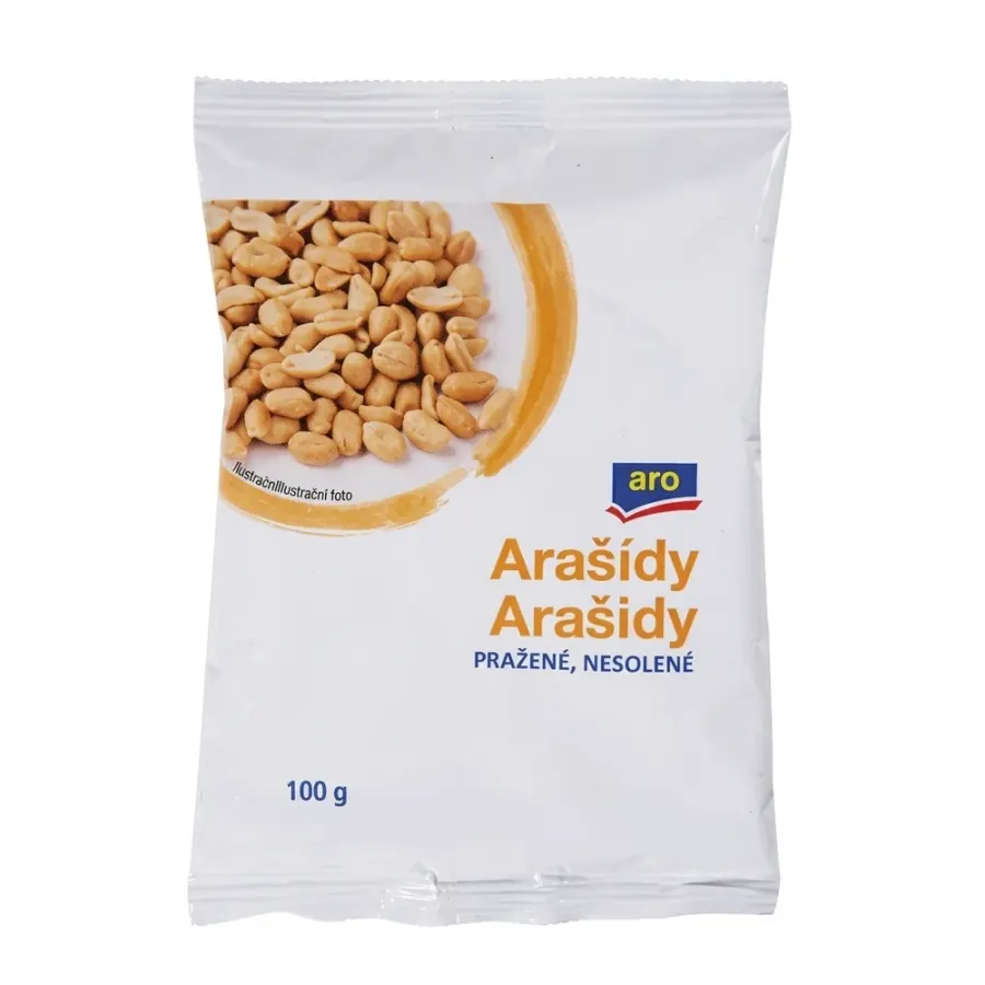 Arašídy pražené nesolené 100 g