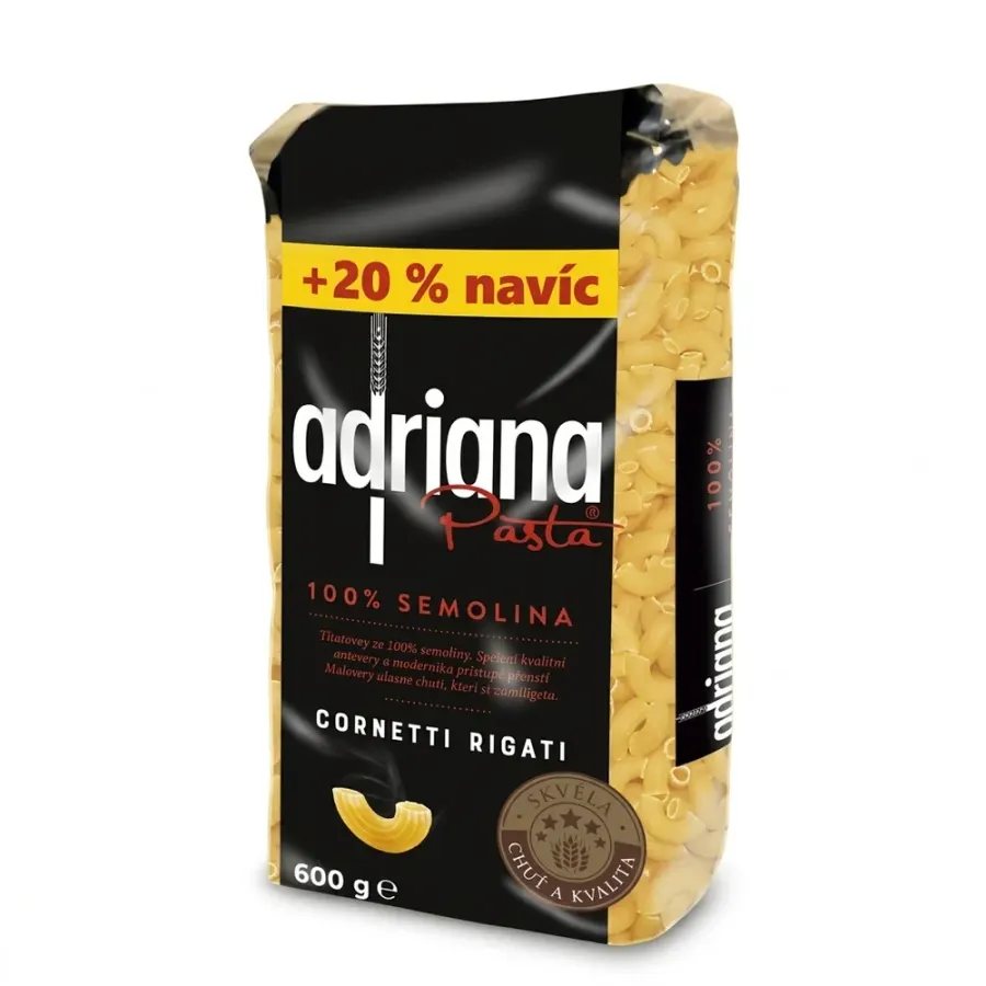 Těstoviny kolínka střední semolinové 600 g