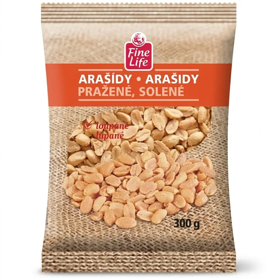 Arašídy pražené solené 300 g