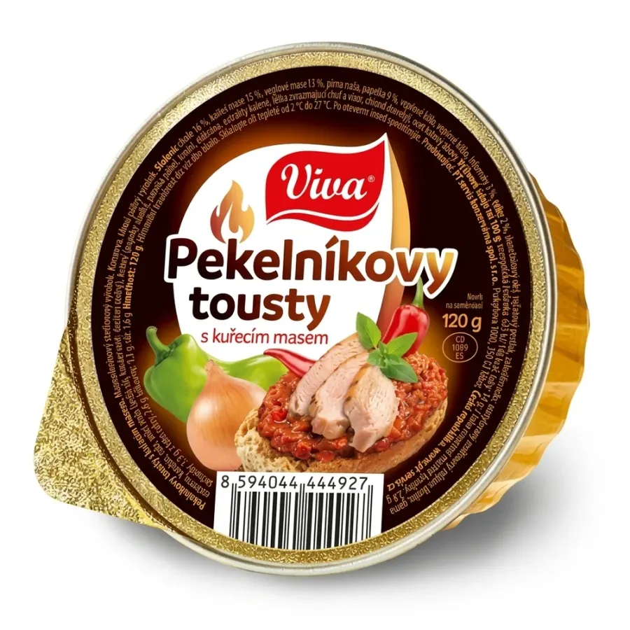 Pekelníkovy tousty kuřecí paštika 120 g