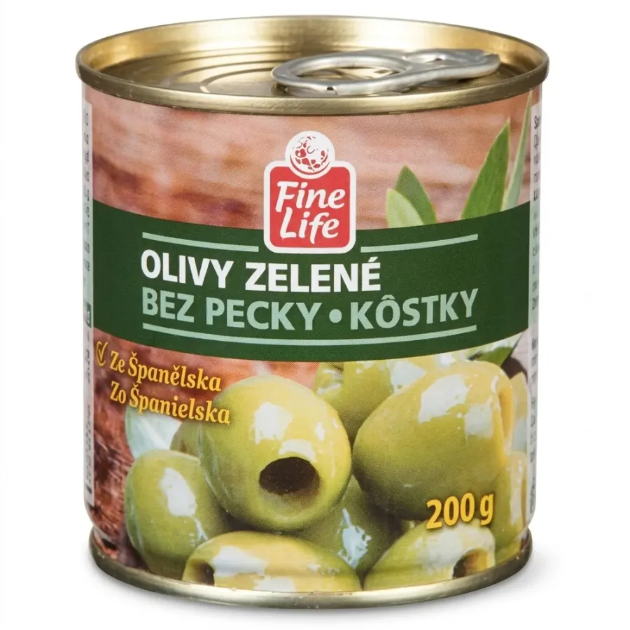 Olivy zelené bez pecky 200 g