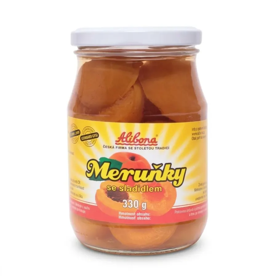 Meruňky se sladidlem 330 g