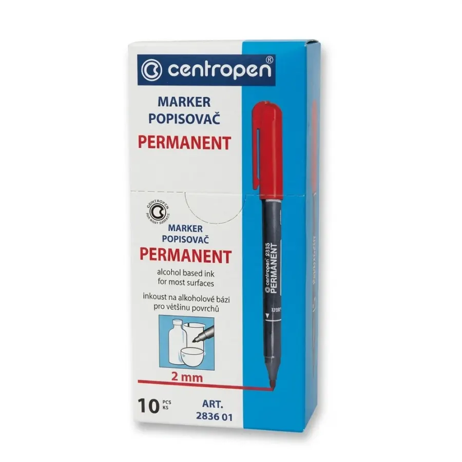 Permanentní popisovač černý 2836, sada 10 ks