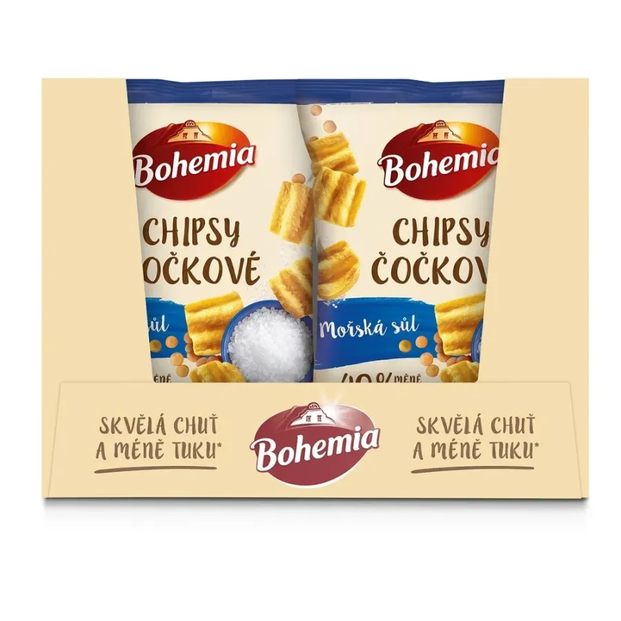Čočkové chipsy mořská sůl 65 g