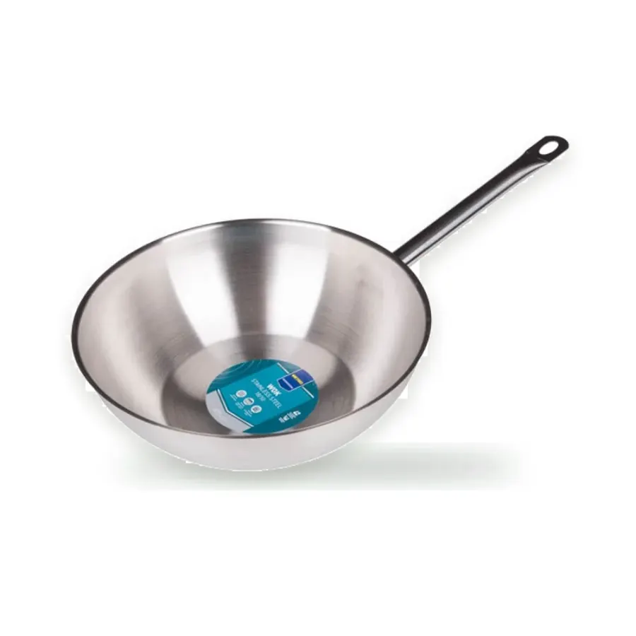 Pánev wok nerezová 30 cm, indukce